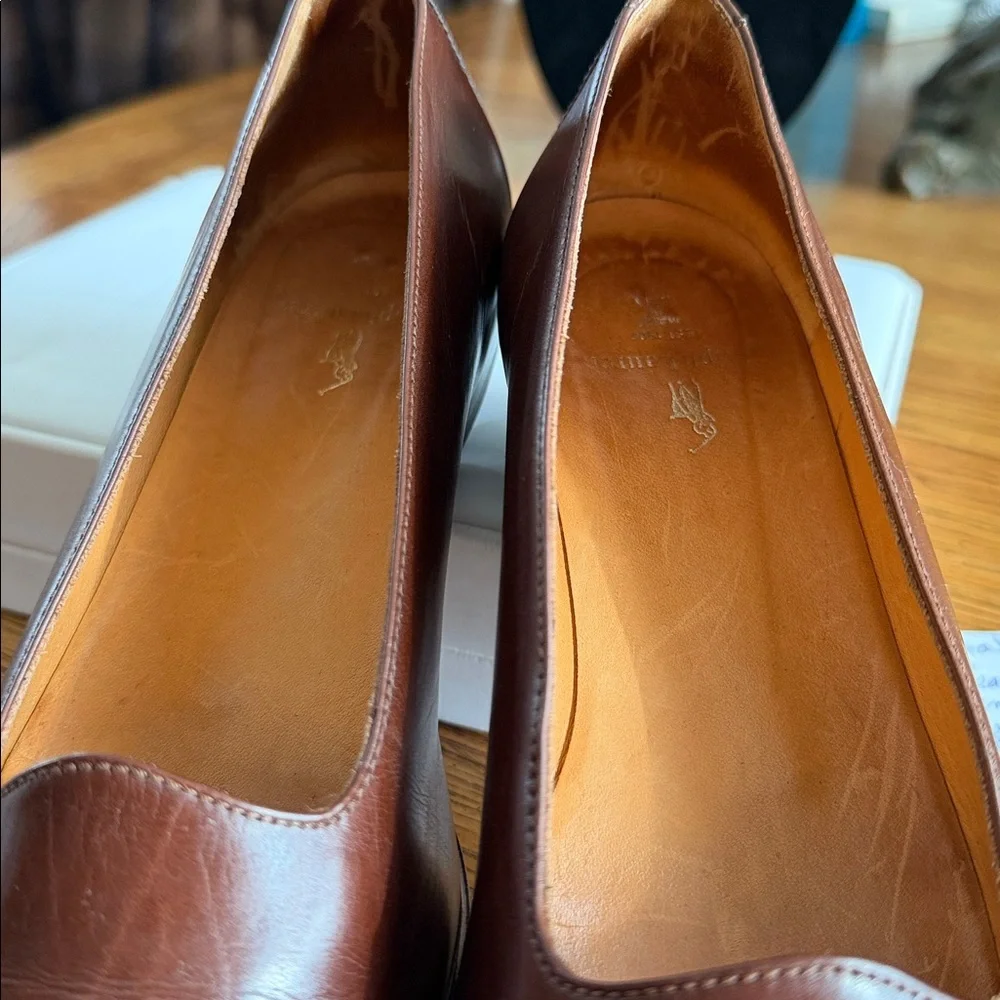 🔥RalphLaurenCollection PurpleLabelAllLeather ClassicTimelessEUCMadeInItaly7.5B - Picture 7 of 8